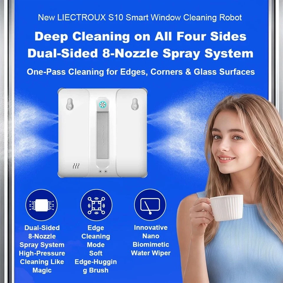 Robot na čištění oken ve spreji
